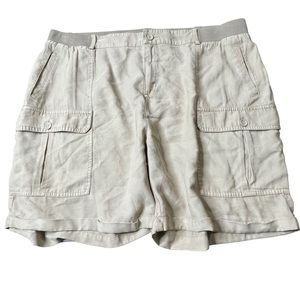 Soft Surroundings Pali khaki shorts size 2X